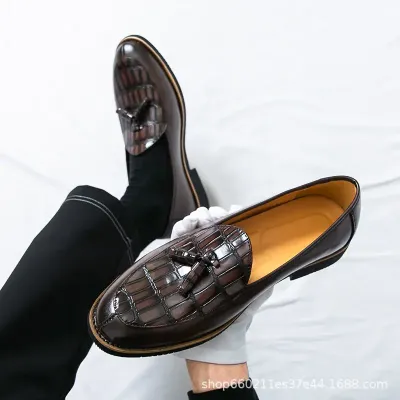 BROGUE TASSEL KOREAN CASUAL LEATHER SHOES